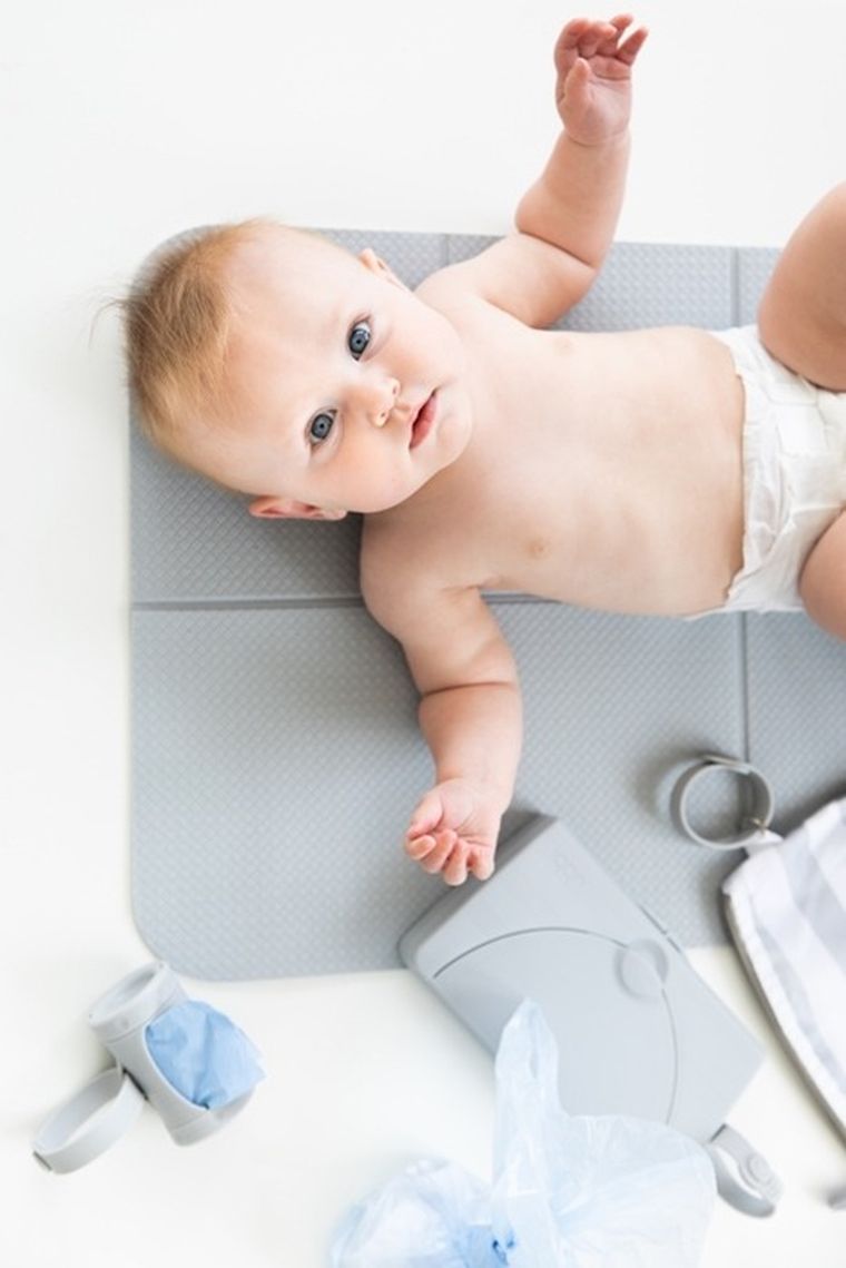 Ubbi, mata do przewijania, grey