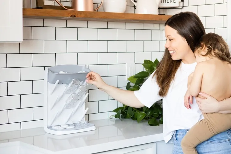 Ubbi, suszarka stojąca na butelki i smoczki, grey