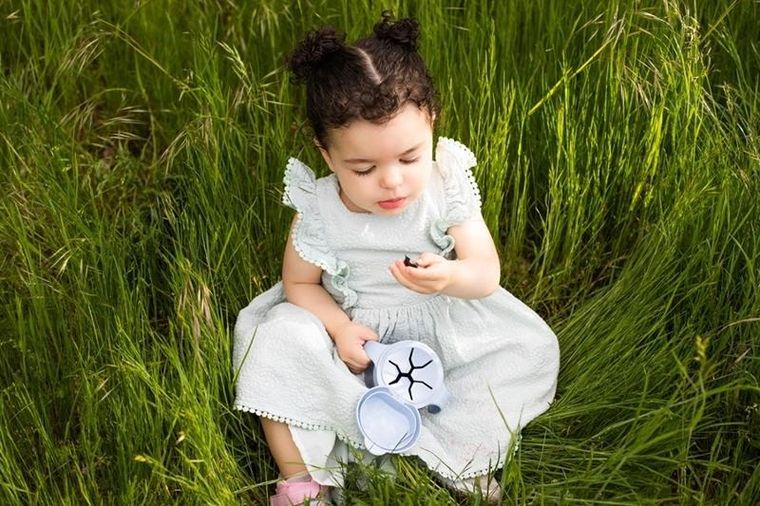 Ubbi, Tweat, pojemnik na przekąski, Cloudy Blue