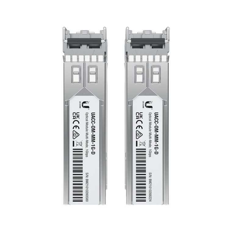 Ubiquiti, moduł SFP, UACC-OM-MM-1G-D-2, MM, Duplex LC, 1.25Gbps, 550m