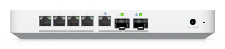 Ubiquiti, UXG-Fiber, kontroler, Switch/Gateway, 4x 2.5GbE RJ45, 2x SFP+