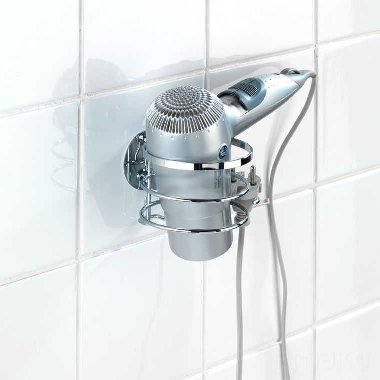 Uchwyt na suszarkę do włosów, turbo-loc, stal nierdzewna