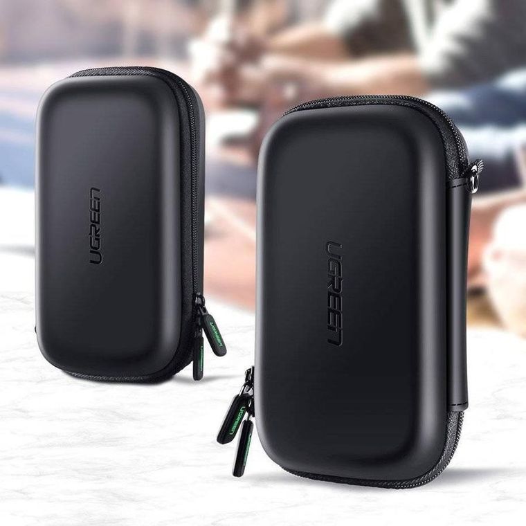 Ugreen, etui na dysk twardy HDD i akcesoria, czarny, 16,5-9,5-4,5 cm