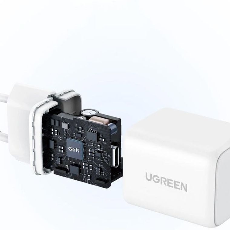 Ugreen, ładowarka sieciowa, X513, 30W, GaN 1x USB-C, biała