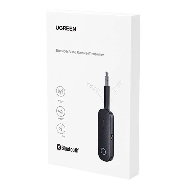 Ugreen, nadajnik bluetooth/mini jack 3,5mm, czarny