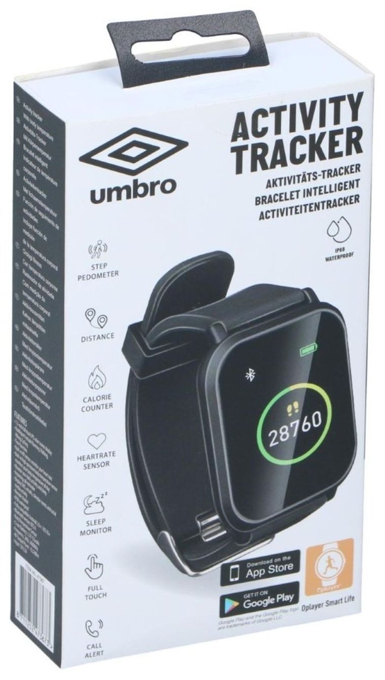 Umbro, zegarek monitorujący, kwadratowy, czarny