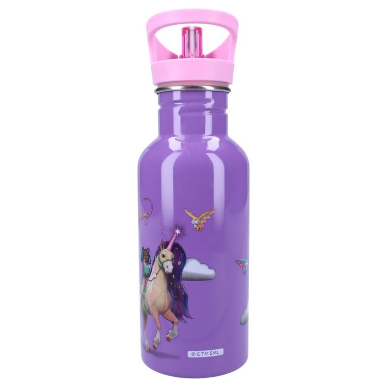 Unicorn Academy, Take a sip, bidon ze słomką, fioletowy, 500 ml