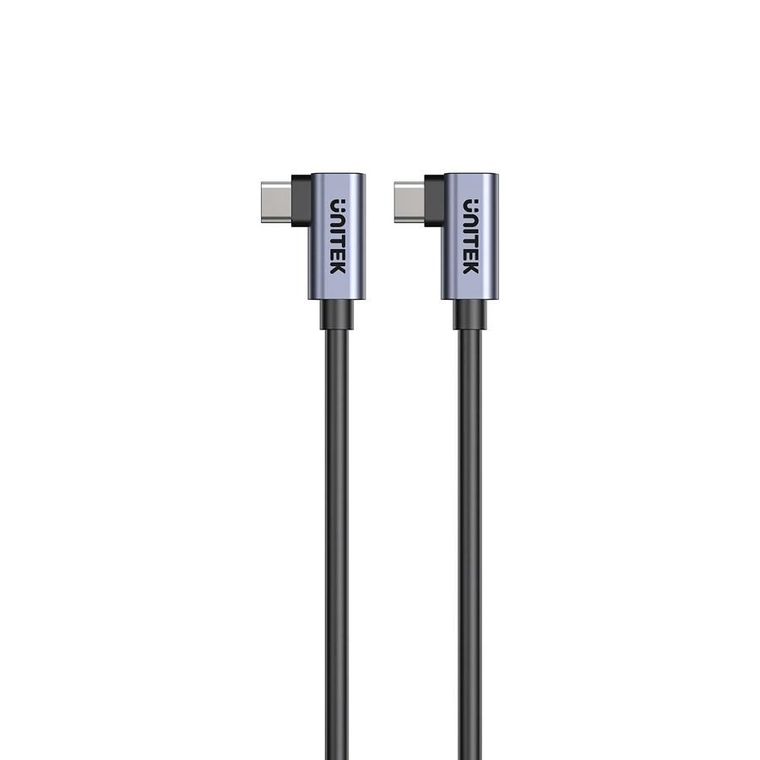 Unitek, kabel, USB-C, kątowy 90°/90° PD 100W, M/M, 0,5m