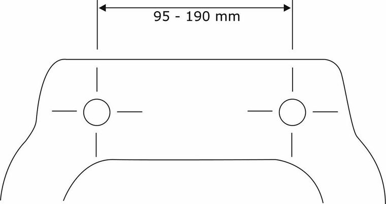Uniwersalna deska sedesowa, czarna, z tworzywa Thermoplast