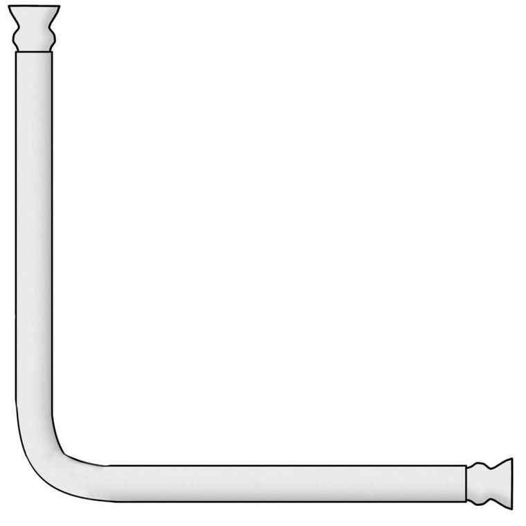 Uniwersalny kątownik do zasłony prysznicowej