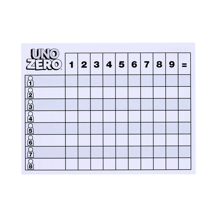 UNO Zero, gra karciana