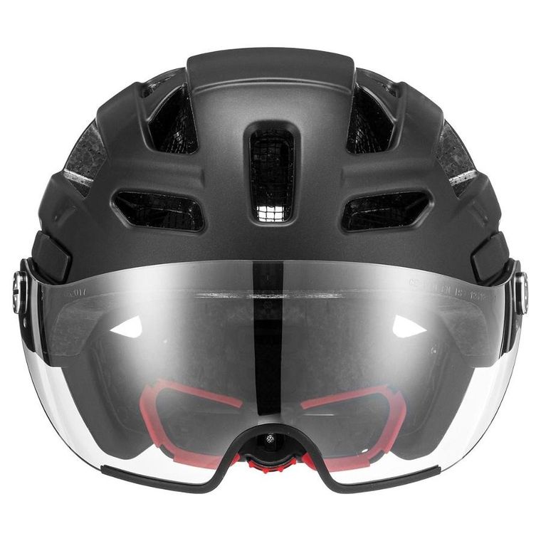 Uvex, Finale Visor, kask rowerowy, 56-61 cm, black matt
