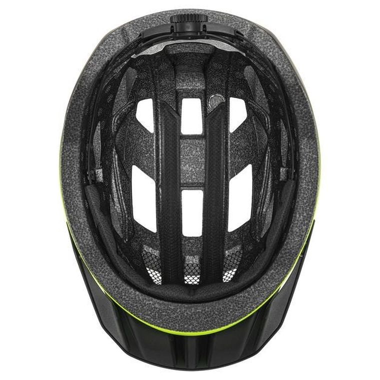 Uvex, I-vo 2, kask rowerowy, 60-64 cm, neon yellow-black matt