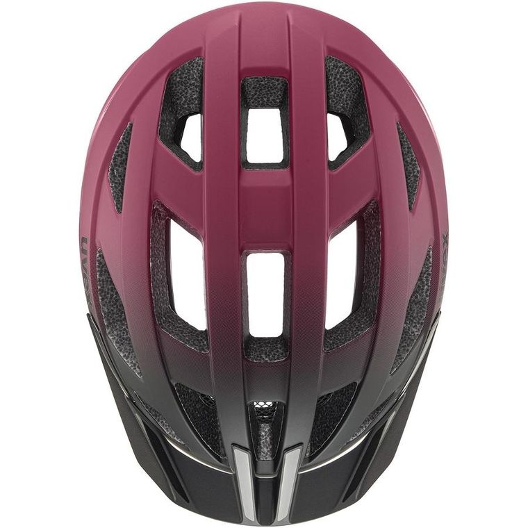Uvex, I-vo 2 MIPS, kask rowerowy, 56-60 cm, cranberry-black matt