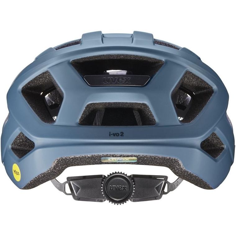 Uvex, I-vo 2 MIPS, kask rowerowy, 56-60 cm, stone blue-black matt