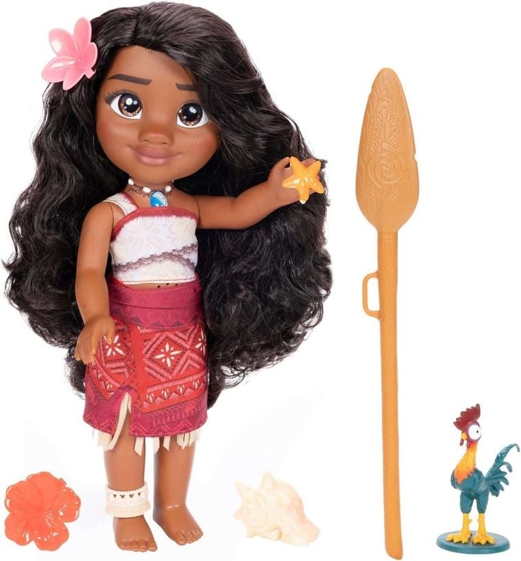Vaiana 2, Moana, lalka interaktywna, 35 cm, zestaw z akcesoriami