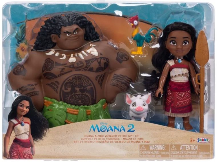 Vaiana 2, Vaiana & Maui Voyager Petite, zestaw figurek