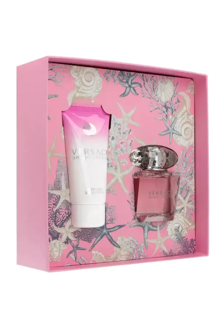 Versace, Bright Crystal, zestaw: woda toaletowa, 30 ml + balsam do ciała, 50 ml