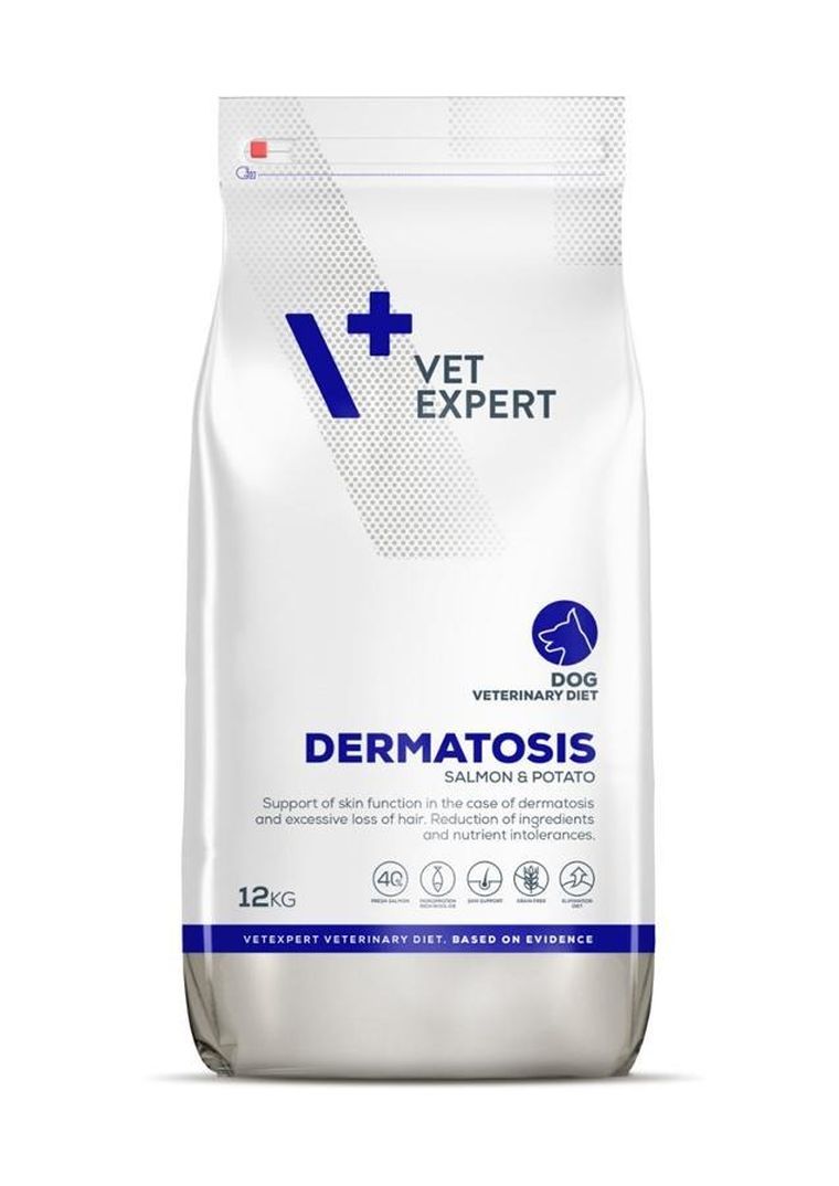 VetExpert, Veterinary Diet Dermatosis dog, Salmon&Potato, 12 kg