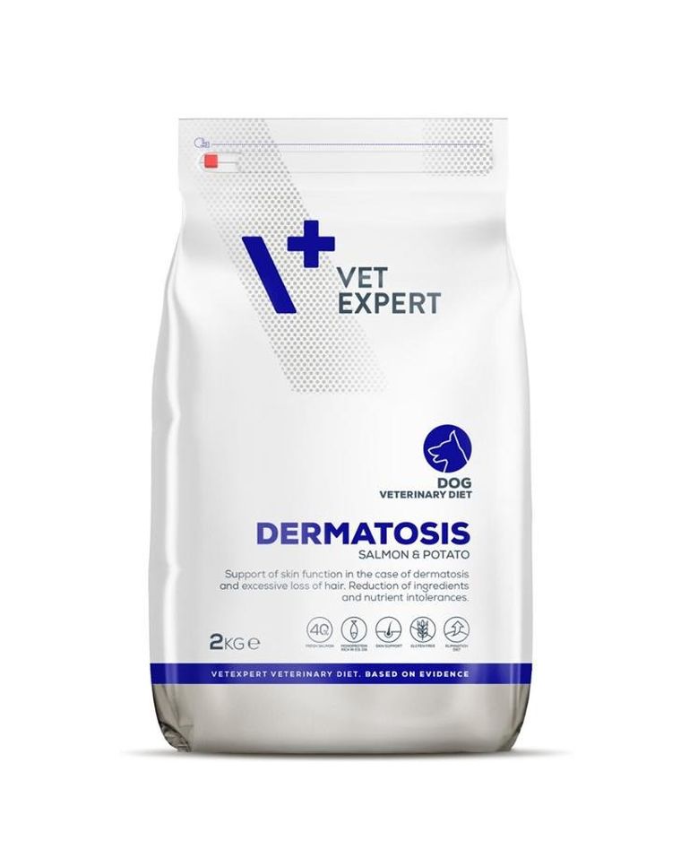 VetExpert, Veterinary Diet Dermatosis dog, Salmon&Potato, 2 kg