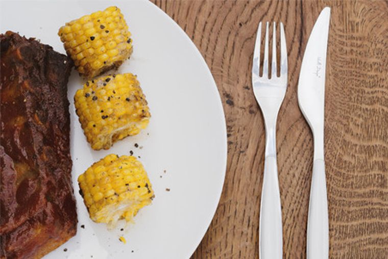 Vialli Design, Diva, komplet sztućców, różowy, 24 szt.