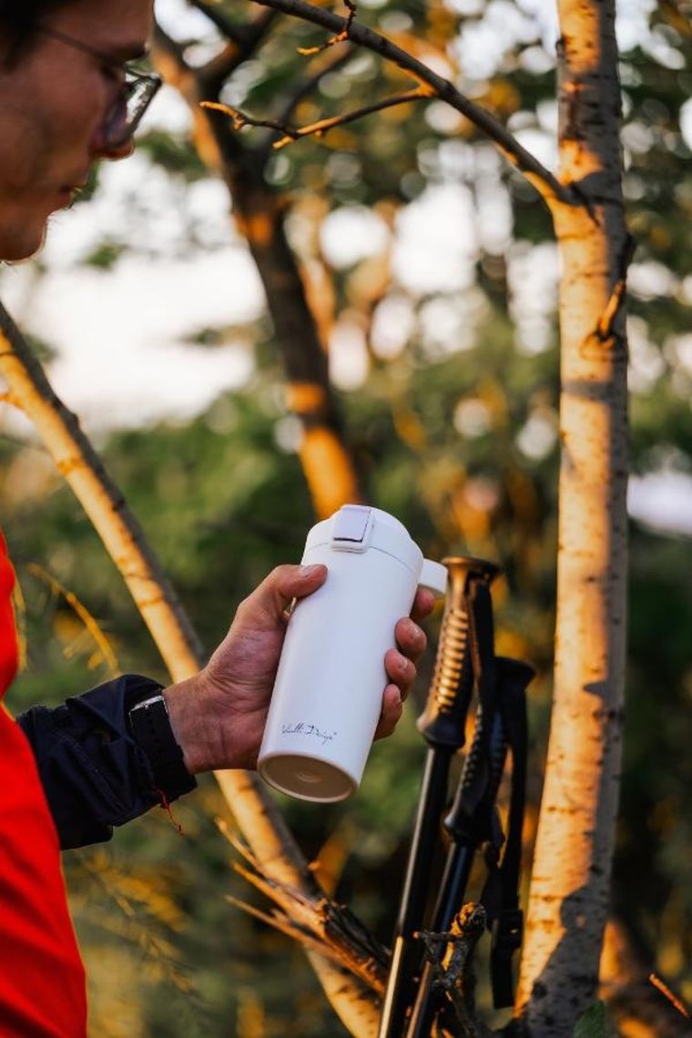 Vialli Design, Fuori, kubek termiczny, biały, 400 ml