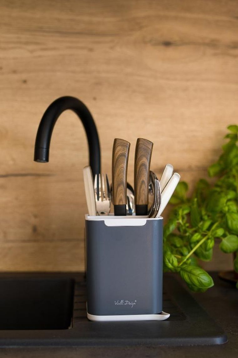 Vialli Design, Livio Duo, ociekacz na sztućce, szary