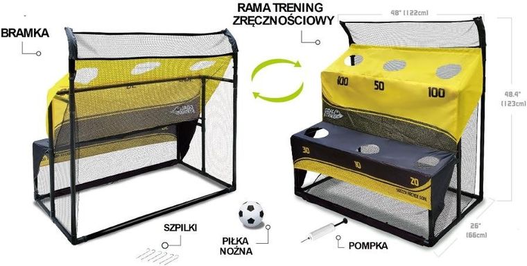 Victoria Sport, zestaw treningowy do piłki nożnej 2w1
