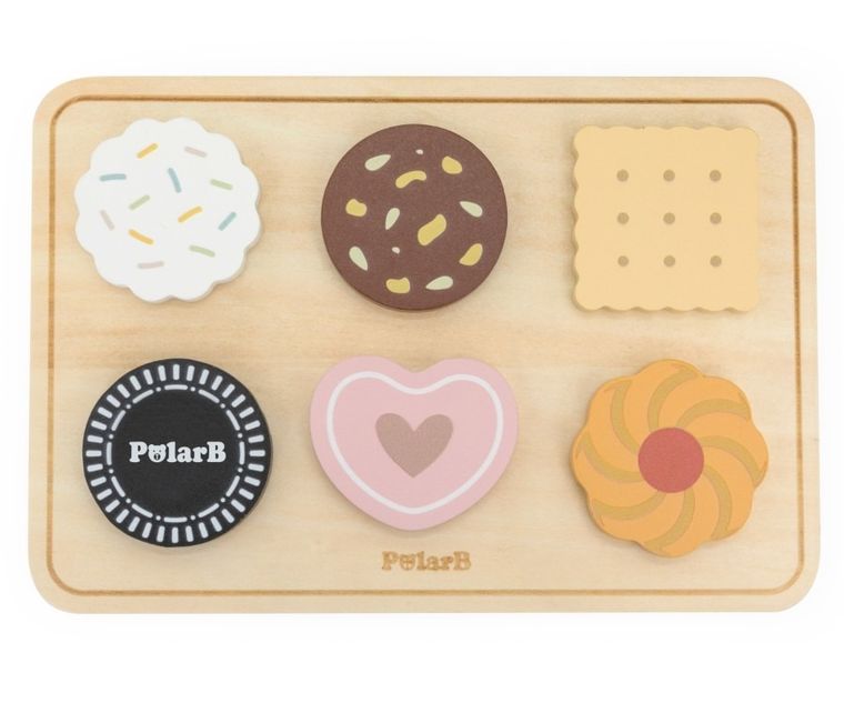 Viga, PolarB, drewniana kuchenka, piekarnik i zestaw ciastek