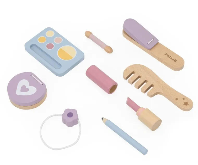 Viga, PolarB, drewniana toaletka z akcesoriami