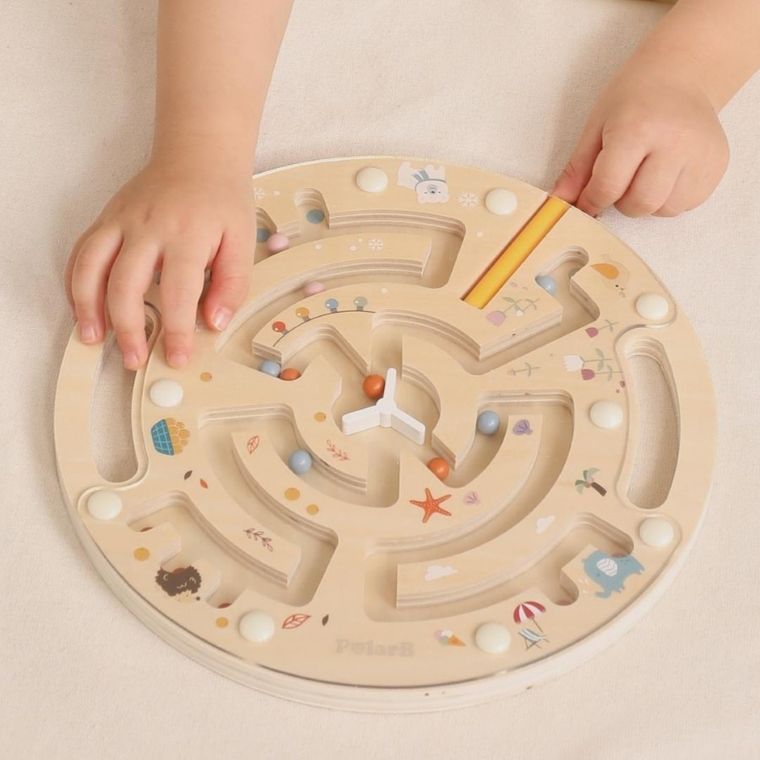 Viga, PolarB, drewniany labirynt magnetyczny, gra zręcznościowa