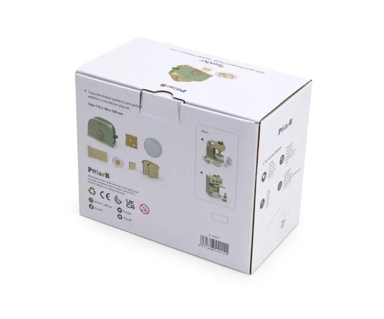 Viga, PolarB, drewniany toster, zielony