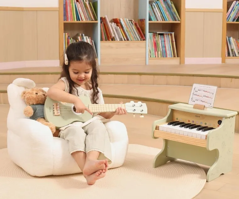 Viga, PolarB, gitara, zielona, 21"