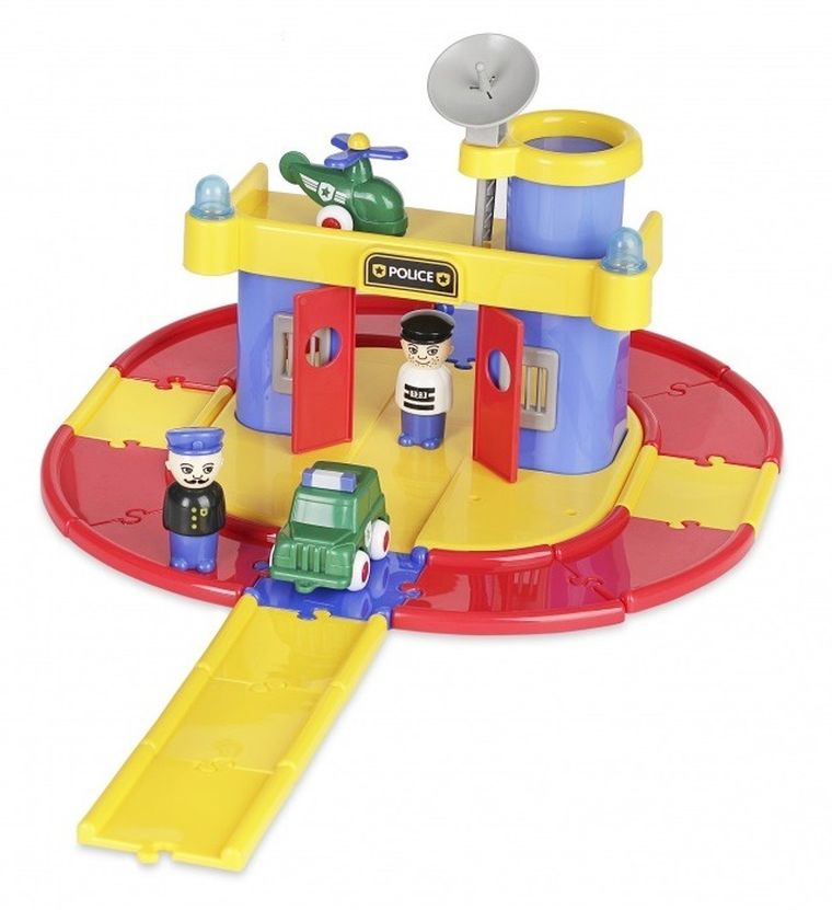 Viking Toys, City, posterunek policji z figurkami