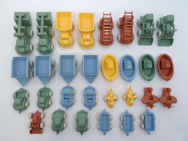 Viking Toys, Re-Line, Chubbies, Maxi, zestaw pojazdów, 30 szt.