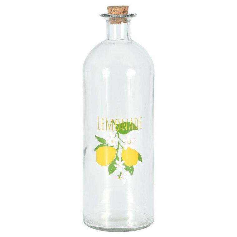 Vilde, butelka szklana na lemoniadę, z korkiem, 1 l