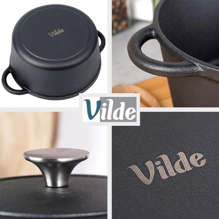 Vilde, Cast Line, garnek z pokrywką, żeliwny, 2,6l