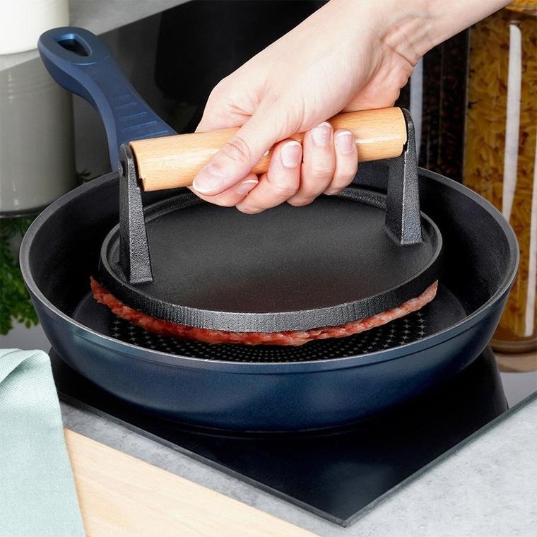 Vilde, Cast Line, prasa do burgerów żeliwna, 17,5 cm