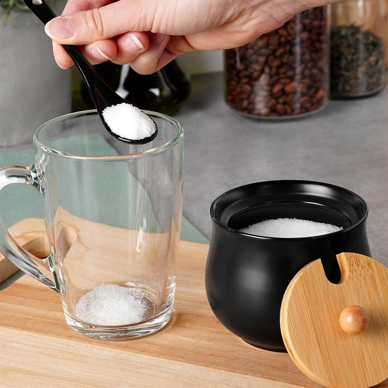 Vilde, cukierniczka ceramiczna, czarna