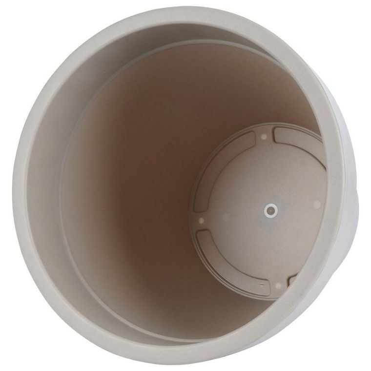 Vilde, doniczka ogrodowa plastikowa, beżowa okrągła, 39-35 cm