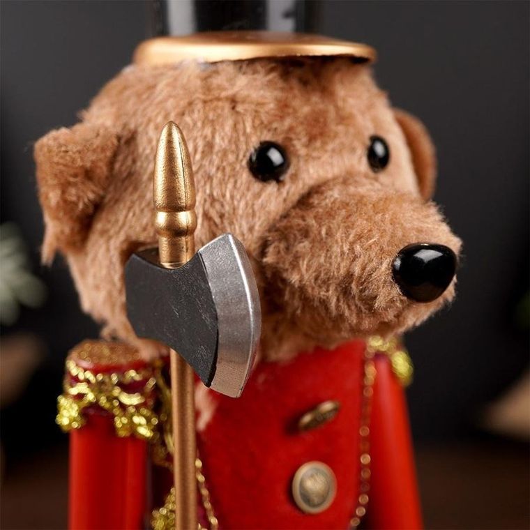 Vilde, figurka dekoracyjna miś, dziadek do orzechów, 39 cm