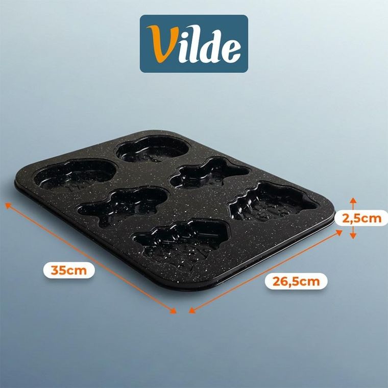 Vilde, forma do ciastek, granitowa, 35-26,5-2 cm