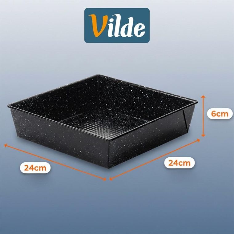 Vilde, forma do pieczenia, granitowa, 24-24-6 cm