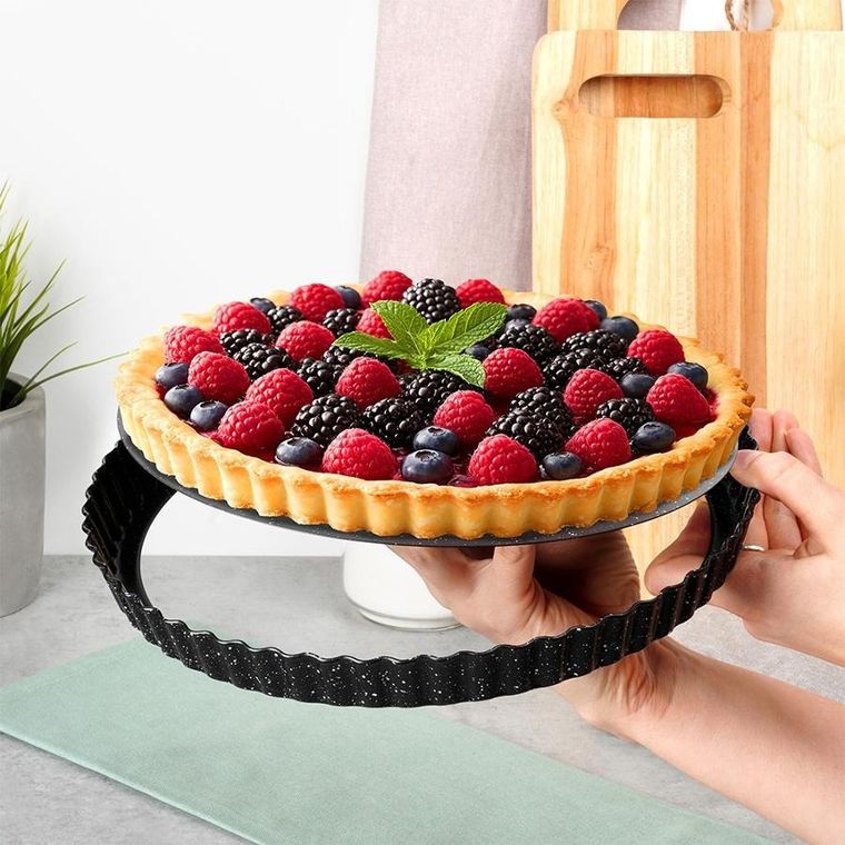 Vilde, forma do tarty, granitowa z wyjmowanym dnem, 28-3 cm