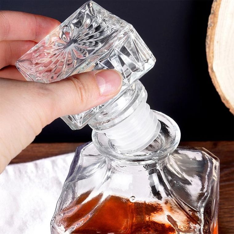 Vilde, karafka i szklanki do whisky szklane, 900 ml + 4-300 ml, 5 elementów