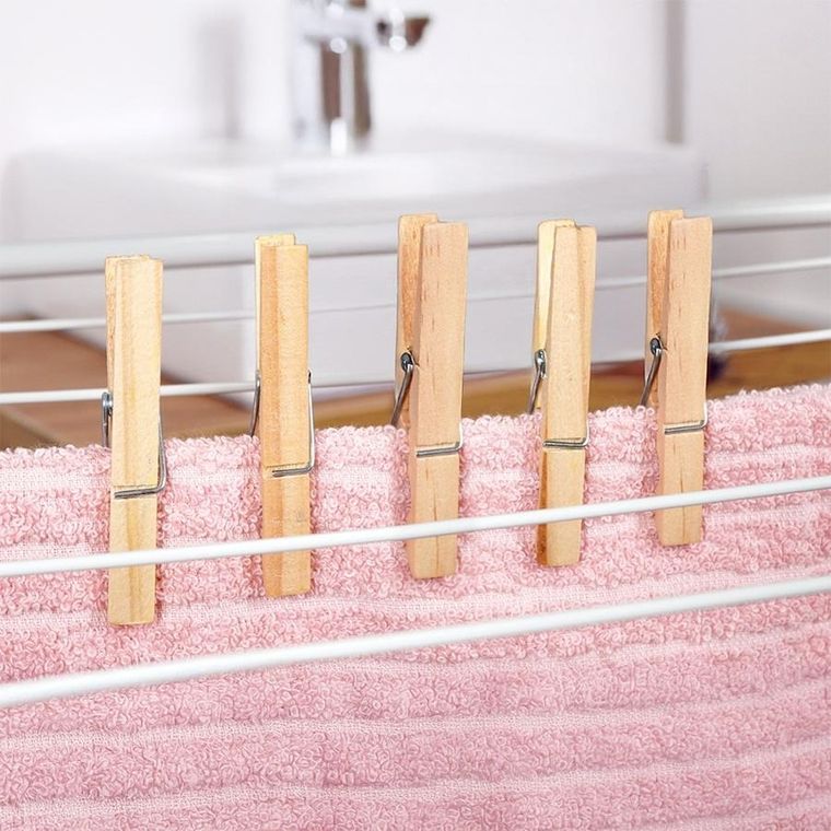 Vilde, klamerki na pranie, bambusowe, 100 szt.