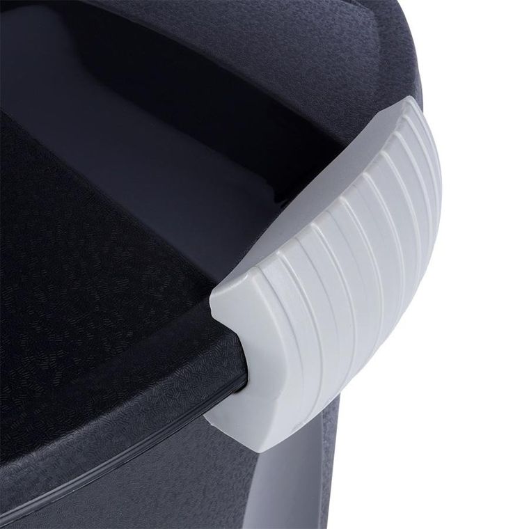 Vilde, kosz na śmieci plastikowy, czarny, 40 l