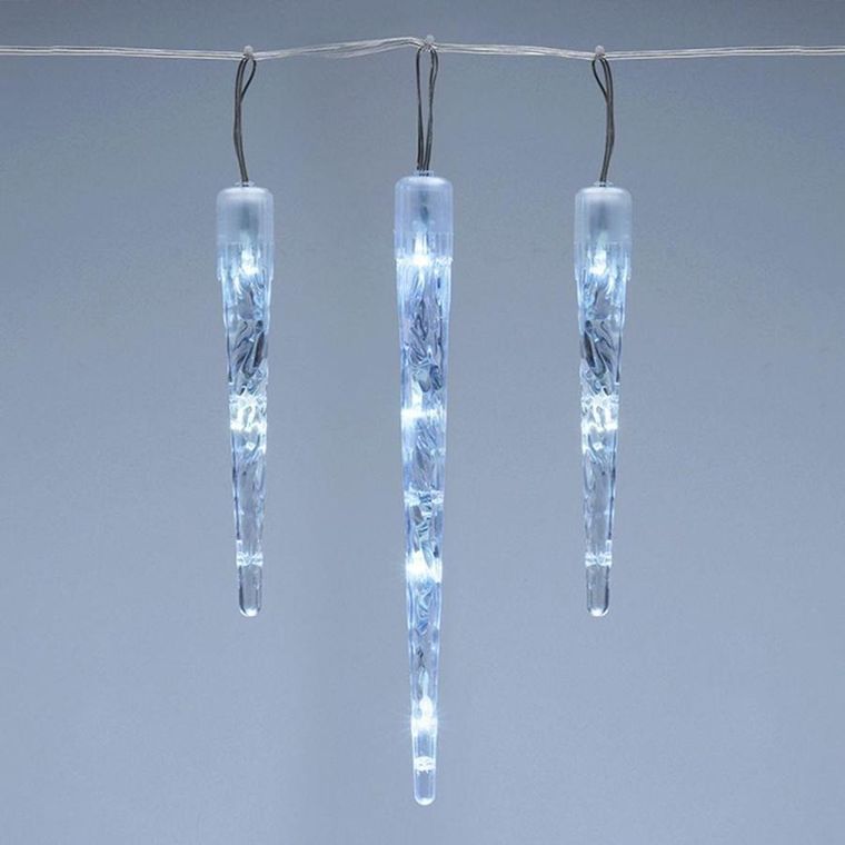 Vilde, kurtyna świetlna girlanda, zewnętrzna, ciepły biały, sople lodu, 72 led, 6.9 m