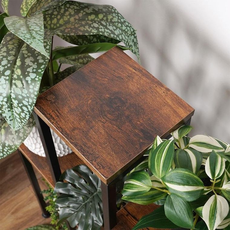 Vilde, kwietnik metalowy 6-poziomowy, 70 cm