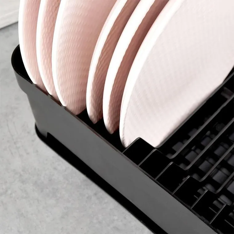 Vilde, Loft, ociekacz do naczyń, czarny, 39,8-31-12 cm